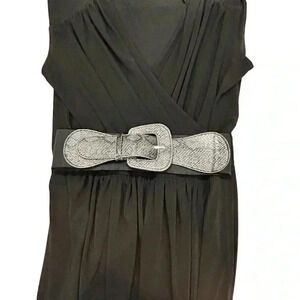 Bisou Bisou Black dress with belt size M